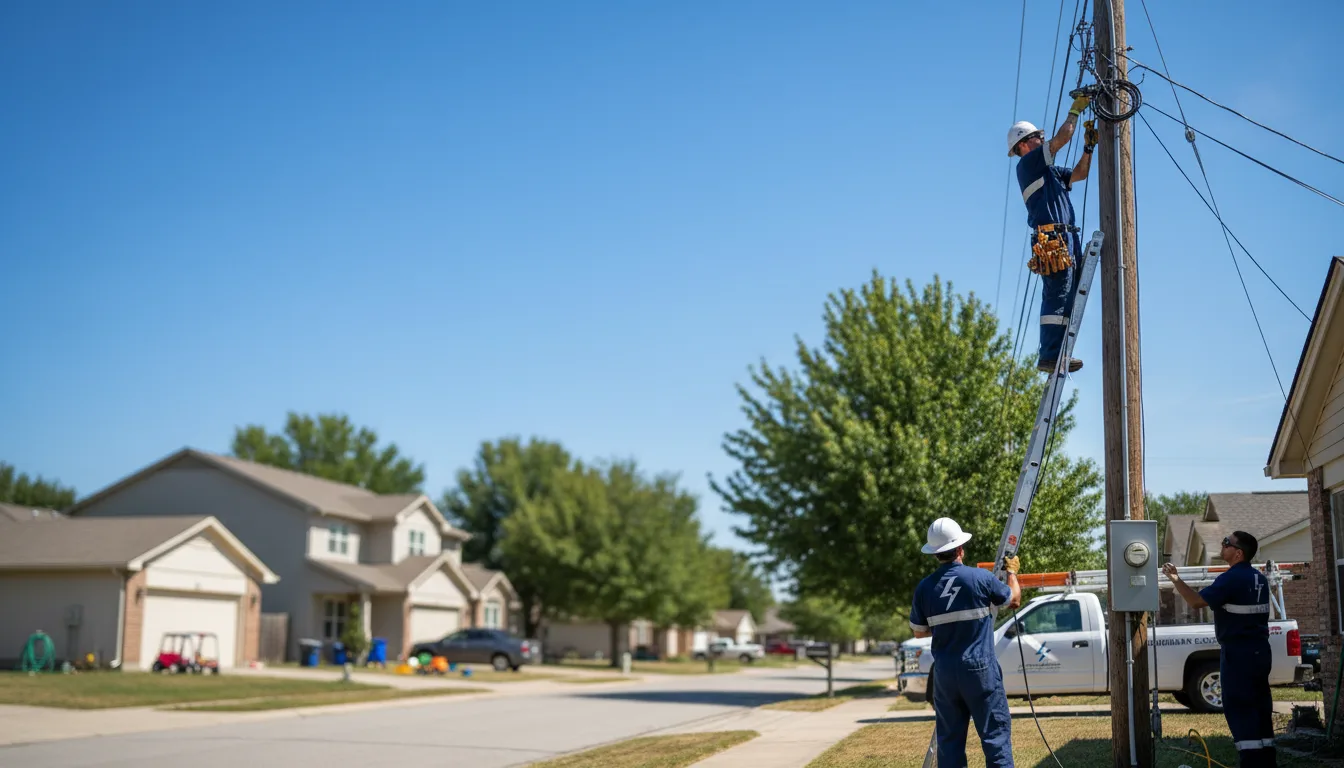 Residential electrician providing installation services in Greenview, IL